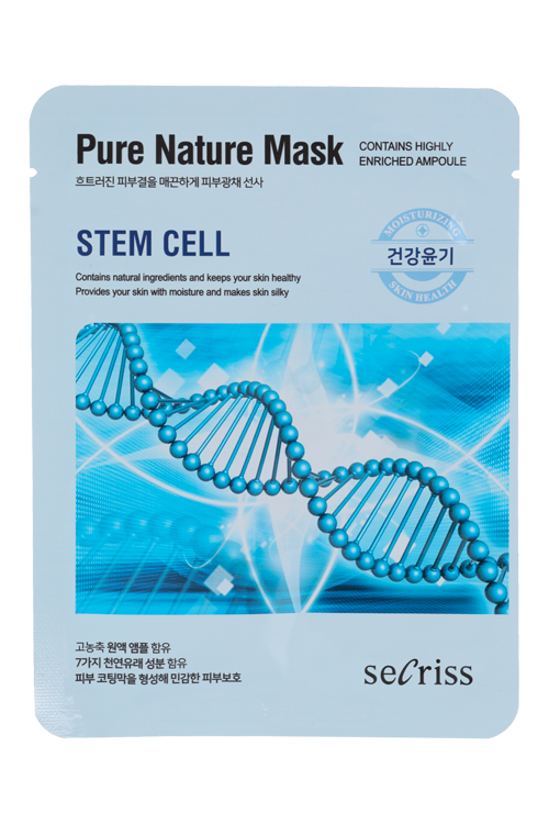 Маска Anskin Secriss Pure Nature Stem cell ткан д/лица, 25 мл, арт АН131