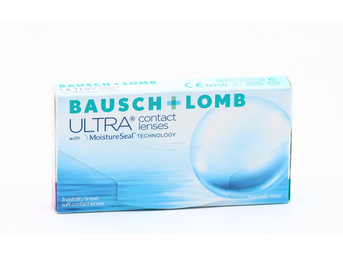 Линзы Bausch+Lomb Ultra контактные R 8.5 (диоптрия -1,25), 3 шт