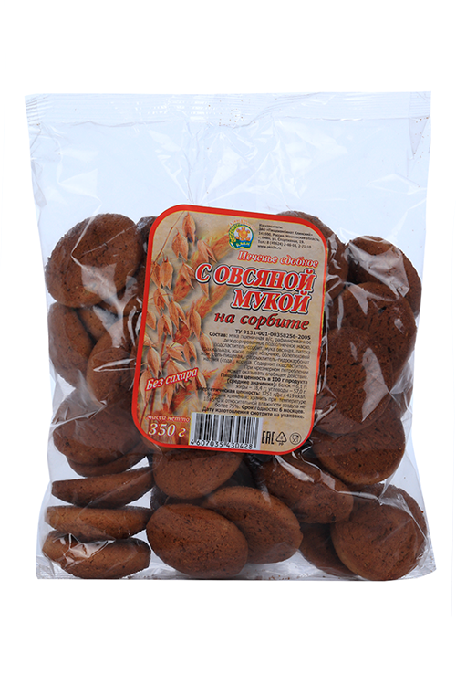 Печенье овсяное на сорбите, 350 г