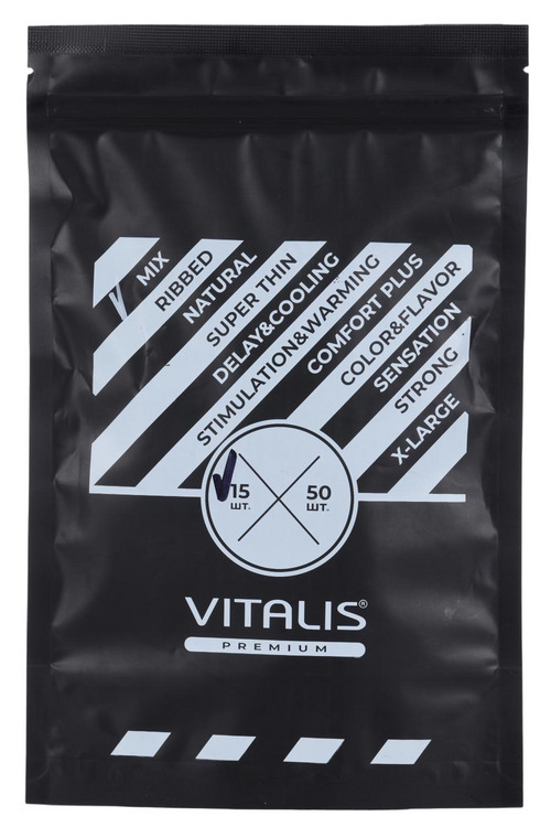 Презервативы Vitalis Premium Mix, 15 шт