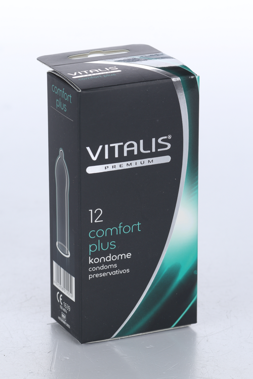 Презервативы Vitalis Premium comfort plus анатомической формы ширина 53 мм, 12 шт