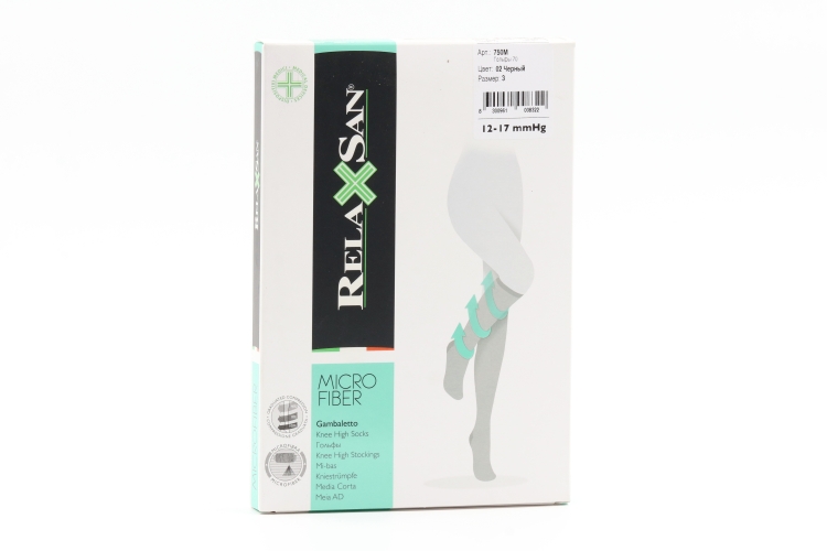 Гольфы RELAXSAN Microfiber 1 класс компрессии Gambaletto 70 ден 750М черный р 3, пара