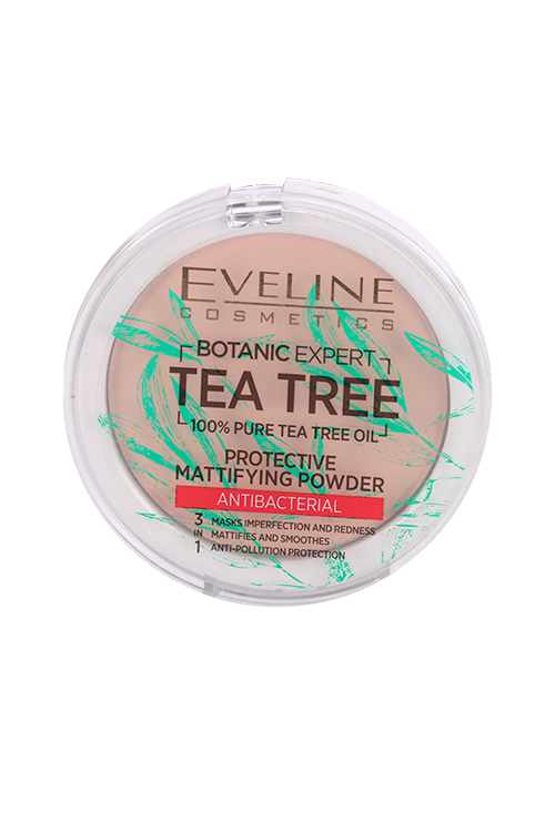 Пудра EVELINE Botanic Expert 3в1 матир антибакт д/лица тон 002 Ivory 9 г