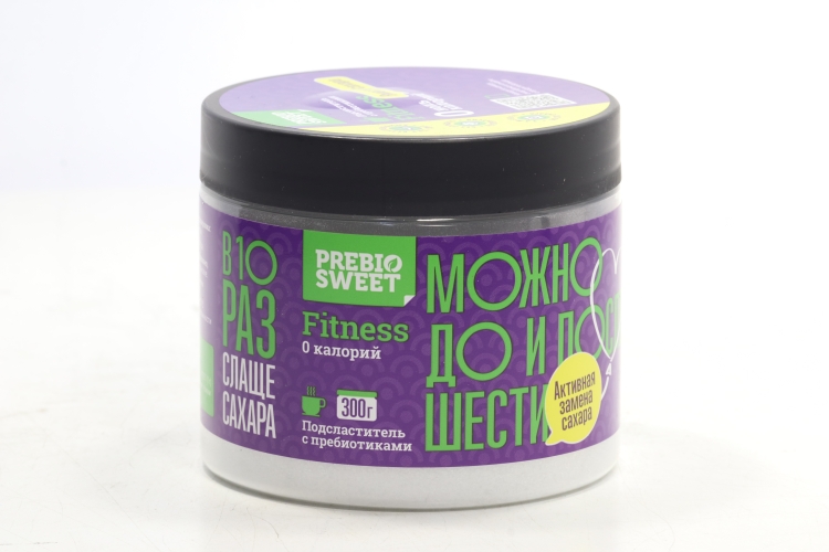 Подсластитель с пребиотиками Prebiosweet Fitness 0 калорий банка, 300 г