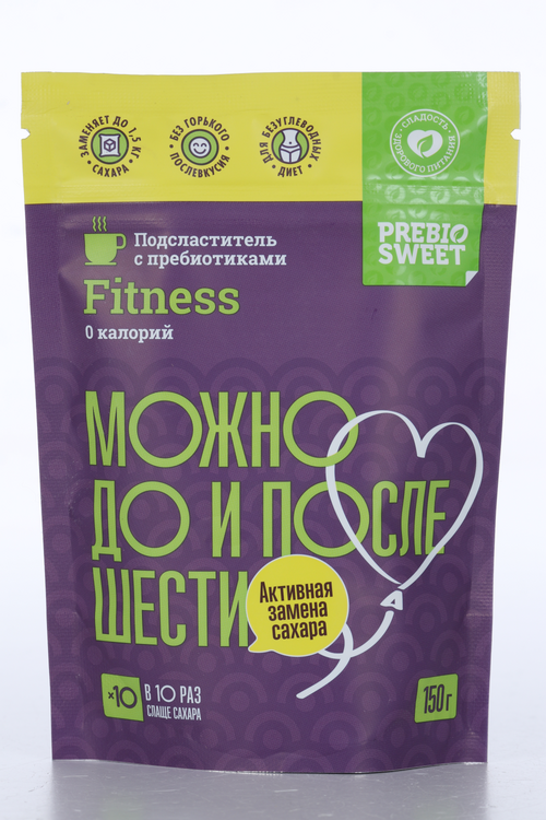 Подсластитель с пребиотиками Prebiosweet Fitness 0 калорий дой-пак, 150 г