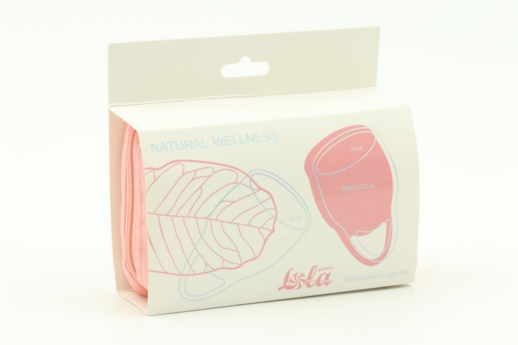 Набор менструальных чаш Natural Wellness Magnolia light pink цвет розовый 4000-05lola силикон