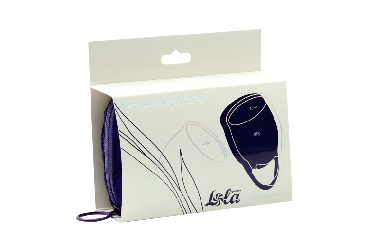 Набор менструальных чаш Natural Wellness Iris цвет синий 4000-01lola силикон