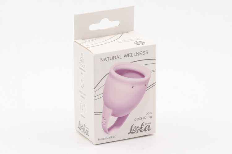Менструальная чаша Natural Wellness Orchid Big цвет лавандовый 4000-12lola силикон, 20 мл