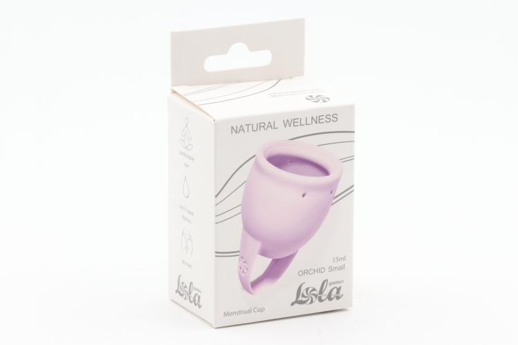 Менструальная чаша Natural Wellness Orchid Smail цвет лавандовый 4000-13lola силикон, 15 мл