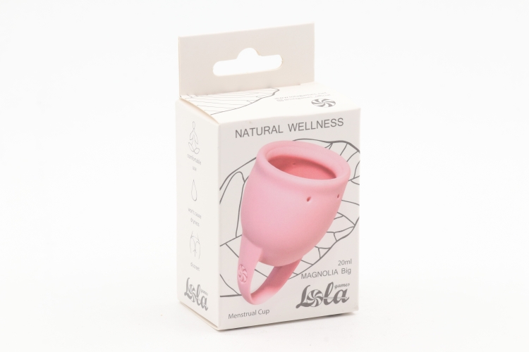 Менструальная чаша Natural Wellness Magnolia Big  цвет розовый 4000-14lola силикон, 20 мл