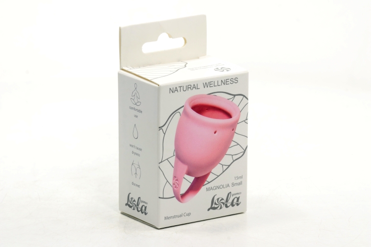 Менструальная чаша Natural Wellness Magnolia Smail  цвет розовый 4000-15lola силикон, 15 мл