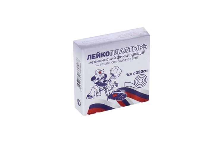 Лейкопластырь Лейко мед фиксир на ткан основе в инд короб 1х250 см