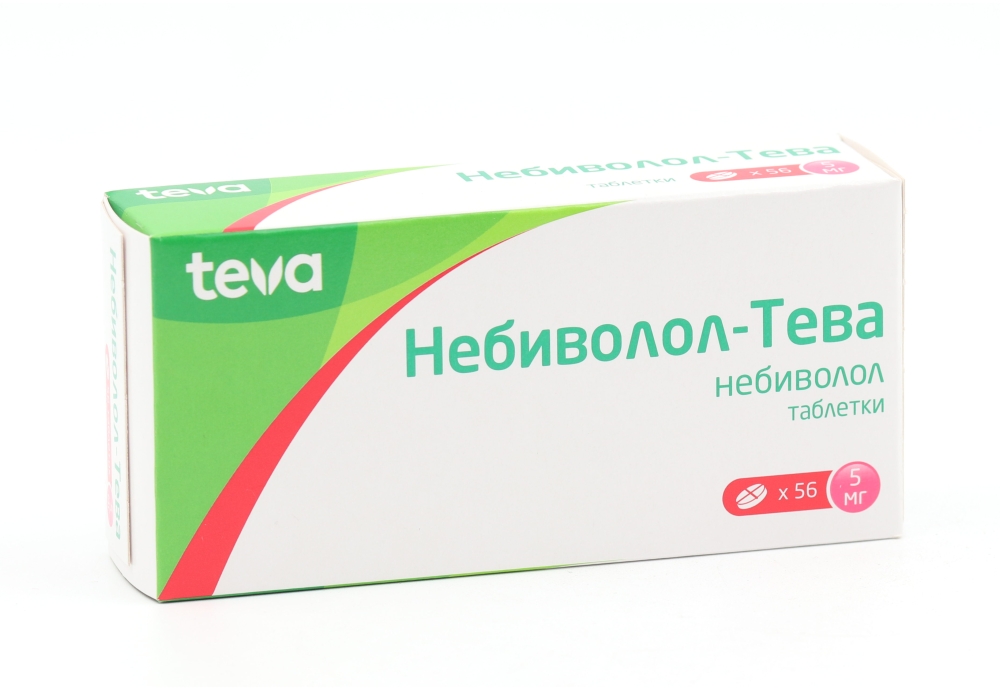 Небиволол-Тева 5 мг, 56 шт, таблетки