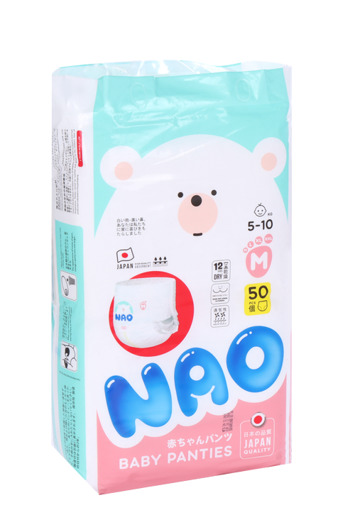 Трусики-подгузники NAO M (5-10кг), 50 шт