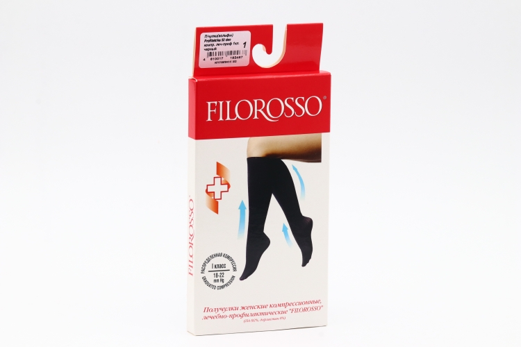 Гольфы FILOROSSO Profilactica компресс лечеб-профилакт 50 den 1 класс черный р 1
