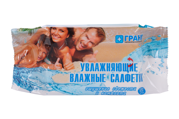 Салфетки Грани влажные увлажняющие, 120 шт