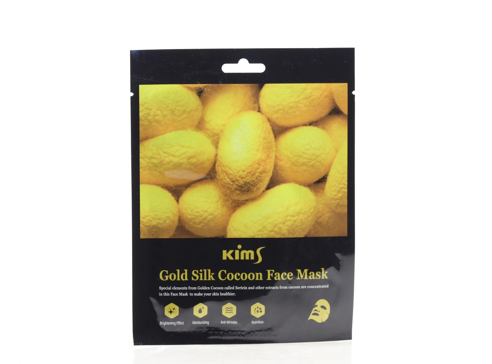 Маска Kims Gold Silk Cocoon Face Mask антивозраст с протеинами кокона шелкопряда д/лица, 30 г