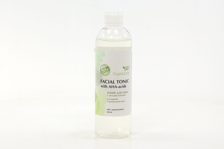 Тоник OrganicZone с АНА-кислотами д/жирной/проблемной кожи д/лица, 250 мл