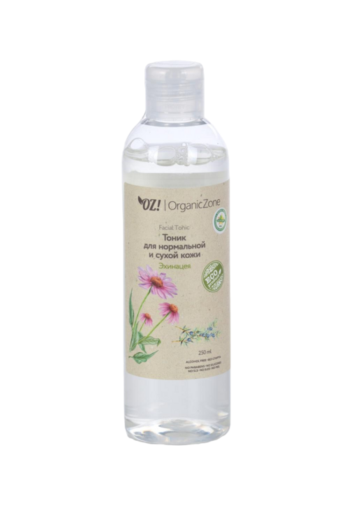 Тоник OrganicZone эхиноцея д/нормальной/сухой кожи, 250 мл
