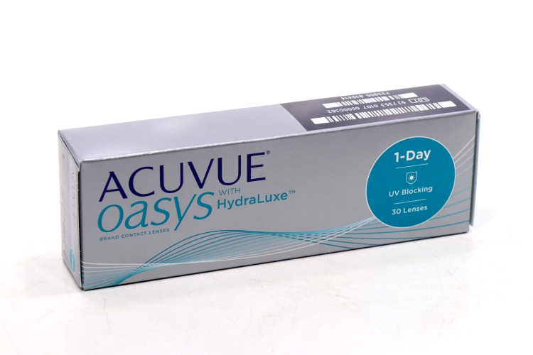 Линзы ACUVUE Oasys 1-Day контактные with hydraluxe R 9,0 (диоптрия -1,0), 30 шт