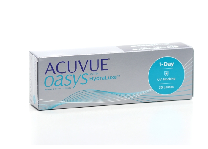 Линзы ACUVUE Oasys 1-Day контактные with hydraluxe R 9,0 (диоптрия -1,25), 30 шт