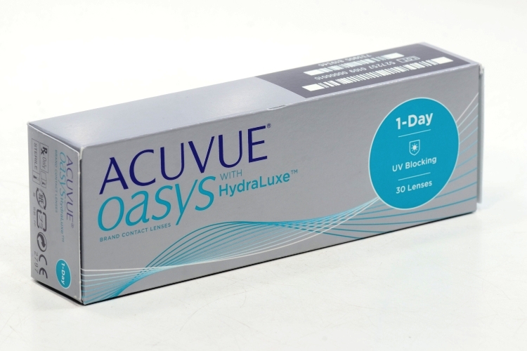 Линзы ACUVUE Oasys 1-Day контактные with hydraluxe R 9,0 (диоптрия -2,75), 30 шт
