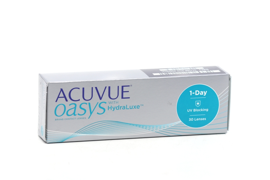 Линзы ACUVUE Oasys 1-Day контактные with hydraluxe R 9,0 (диоптрия -4,25), 30 шт