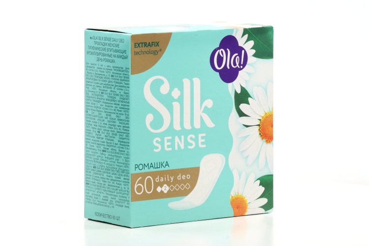 Салфетки Ola Silk Sense Daily Deo ежедневн Ромашка, 60 шт