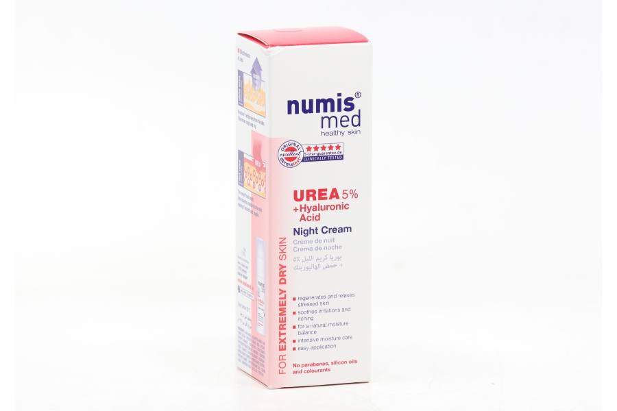 Крем Numis Med д/лица ночной с 5% мочевиной и гиалурон к-той, 50 мл