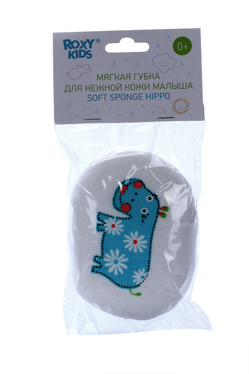 Губка Roxy-Kids Hippo с махровым покрытием (с 0 мес)