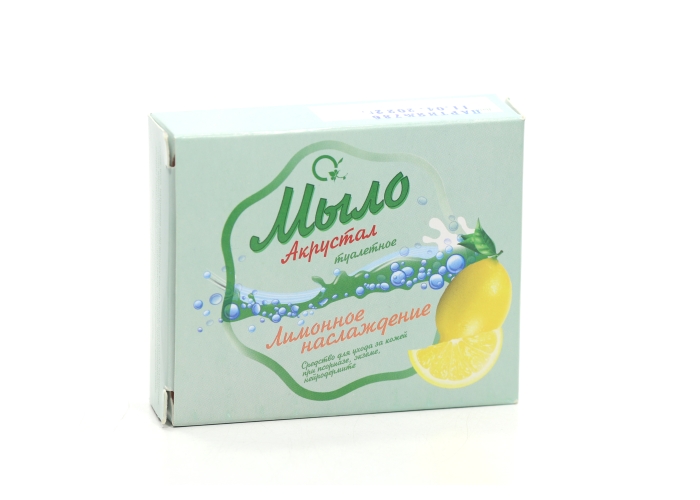 Мыло Акрустал Лимонное наслаждение д/тела, 100 г
