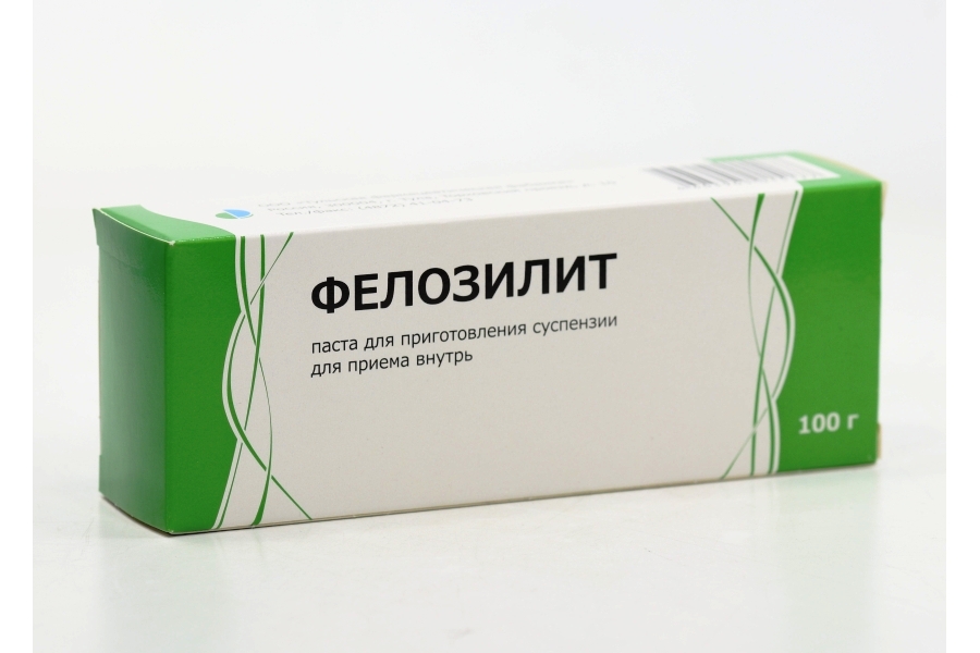 Фелозилит, 100 г, паста для приготовления суспензии для приема внутрь