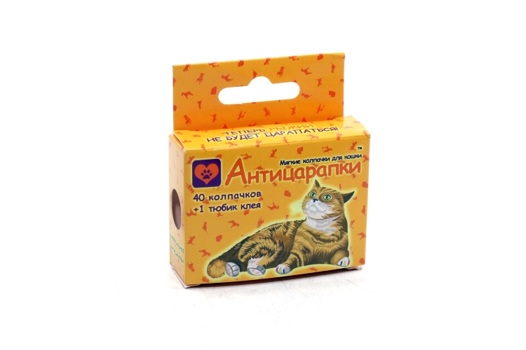 Накладные ногти Антицарапки д/кошек 40 шт, фиолет