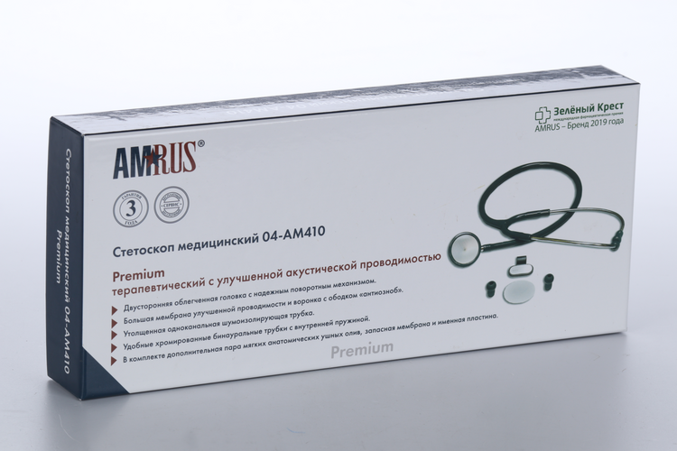 Стетоскоп Amrus 04-АМ410 BU медицинский синий