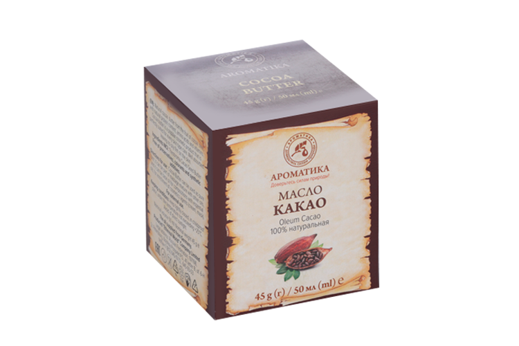 Масло Какао твердое, 45 г, Ароматика