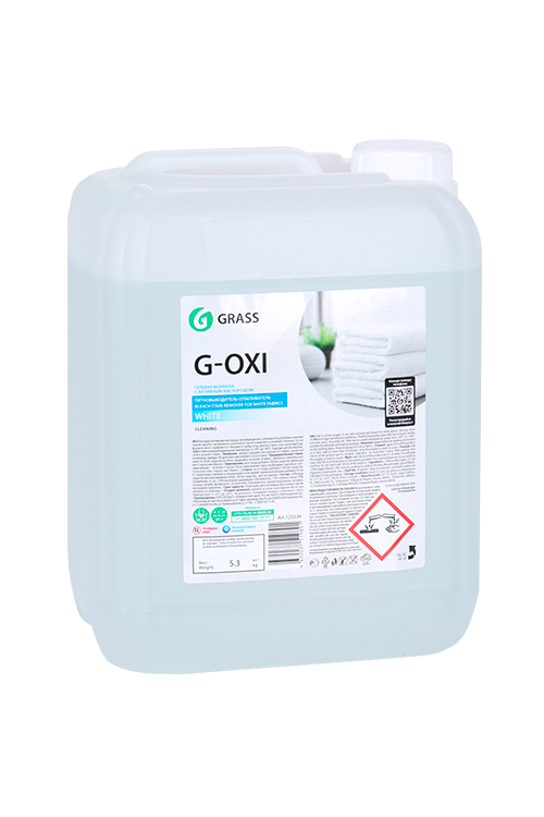 Пятновыводитель GRASS G-oxi д/белых вещей отбеливающий 5 л