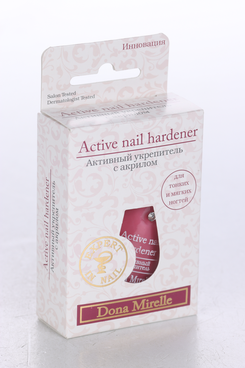 Лак д/ногтей Dona Mirelle Active nail hardener активный укрепитель с акрилом, 17 мл