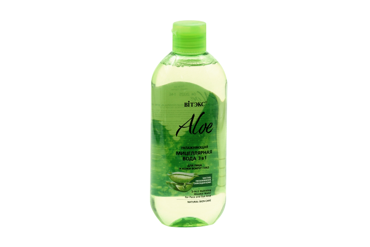 Мицеллярная вода Витэкс ALOE 97% 3 в 1 увлаж д/лица/кожи вокруг глаз, 400 мл