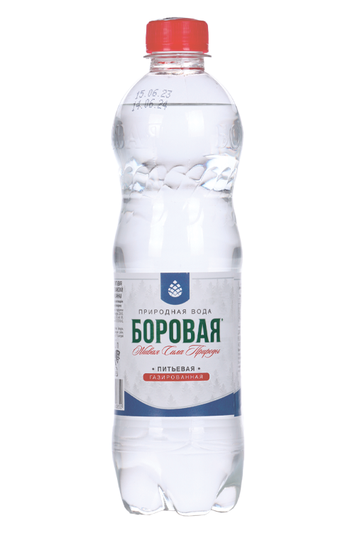 Вода мин Боровая питьевая природная газ, 0,5 л, пэт бут
