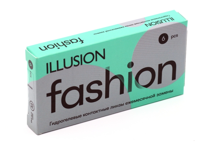 Линзы ILLUSION fashion контактные мягкие (диоптрия -7,5), 6 шт