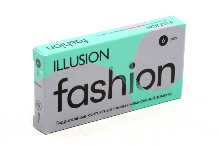 Линзы ILLUSION fashion контактные мягкие (диоптрия -9,5), 6 шт