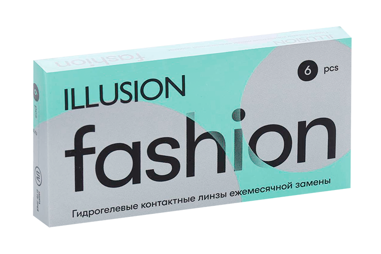 Линзы ILLUSION fashion контактные мягкие (диоптрия -5,5), 6 шт