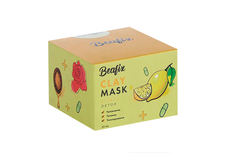 Маска Beafix Citrus Detox глиняная д/лица, 50 мл