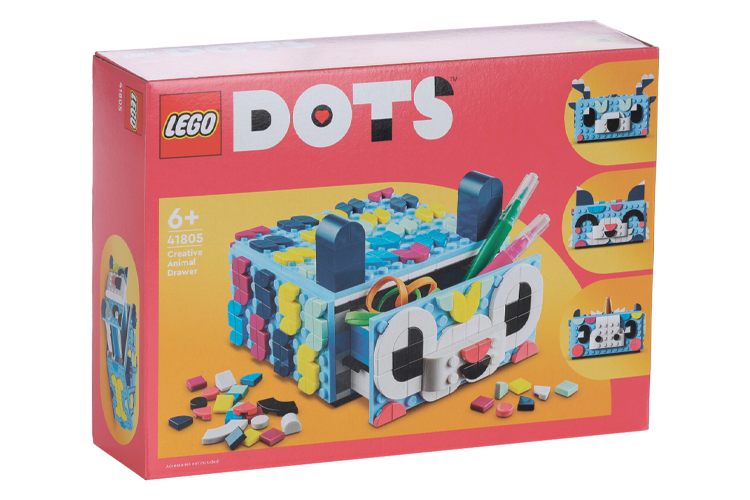 Конструктор LEGO DOTS ящик для творчества Животные