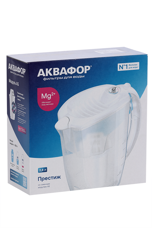 Кувшин Аквафор престиж д/воды с фильтром А5 черный 2,8 л