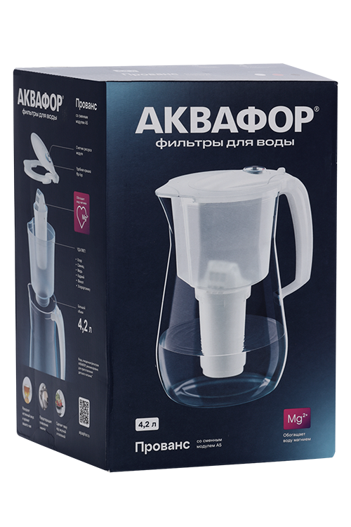 Кувшин Аквафор прованс д/воды с фильтром А5 черный 4,2 л