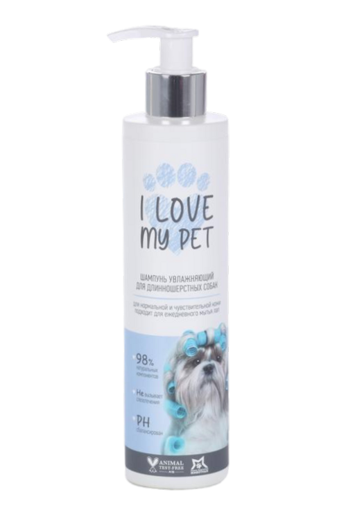 Шампунь I LOVE MY PET д/длинношерстных собак увлажняющий 250 мл