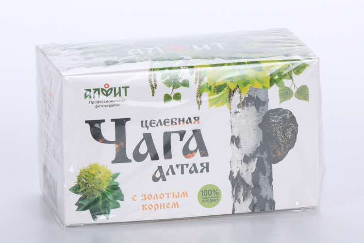 Чага Алтая с золотым корнем, 2 г, 20 шт