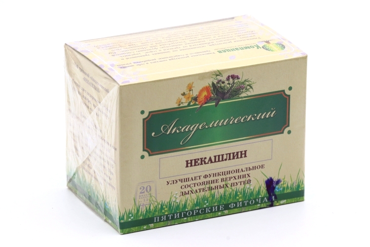 Чай Пятигорские фиточаи Некашлин травяной, 1,5 г, 20 шт, фильтр-пакет