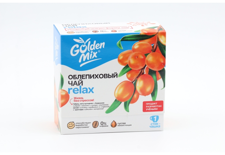 Чай облепиховый Golden Mix Relax Алтайский букет, 18 г, 21 шт, стик-саше